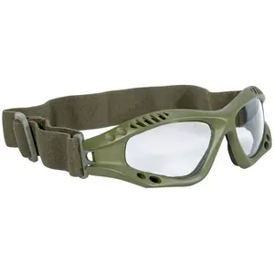 Mil-Tec Brille-15615401 Olive Transparent Taille unique pas cher