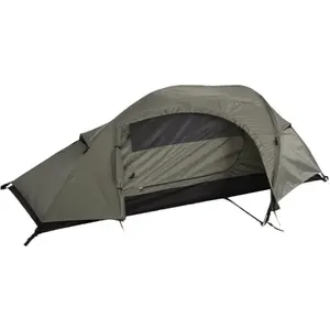 MILTEC Mil-Tec Tente pour Une Personne «Recom», Vert Olive, 240 x 135 x 85 cm pas cher