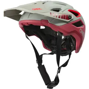 O'NEAL Pike Helmet Solid V.23 Gray/Burgundy L/XL (58-61cm) Casque pour Hommes