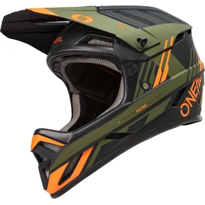 Oneal Casque vélo intégral O'Neal Backflip Viper V.23 noir/orange/olive- L pas cher