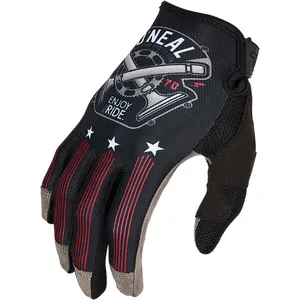 Oneal Mayhem Nanofront Piston Gants de motocross, noir-blanc-rouge, taille 2XL pour Hommes