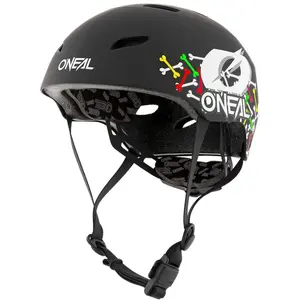 Oneal Dirt Lid Skulls Casque de vélo pour les jeunes, noir-blanc, taille MVendu paramazon