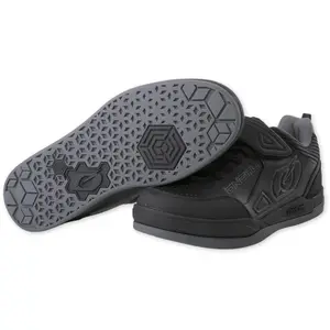O'NEAL | Chaussures de VTT | MTB Downhill Freeride | Vegan | Semelle extérieure Super-Grip, Fermeture Extra Large, aération en Mesh | Sender Flat Shoe | Adultes | Noir | Taille 46 pas cher