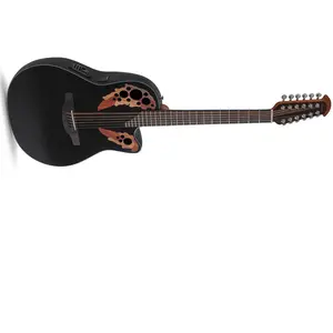 Comparateur de prix : Ovation Celebrity Elite Ce44125g Mid Cutaway 12 Strings Black