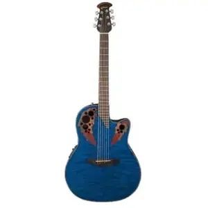 Comparateur de prix : Ovation Celebrity Elite Ce44p8tqg Plus Transblue Quilted Maple