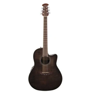 Ovation Celebrity Standard Plus Mid Cutaway Transparent Blackburst Flame
