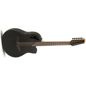 Comparateur de prix : Ovation Elite Tx Deep Contour Cutaway 12 Cordes Black Textured