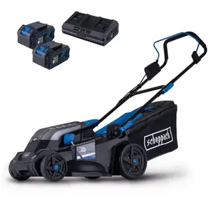 Scheppach Accu Grasmaaier Set BC-MP380-X - Inclusief 2 x 20V Accu's en... pas cher