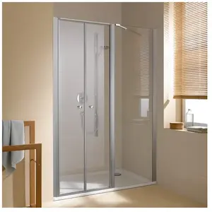 Kermi Ibiza 2000 Porte battante, avec élément fixe, pour niche, pour p...