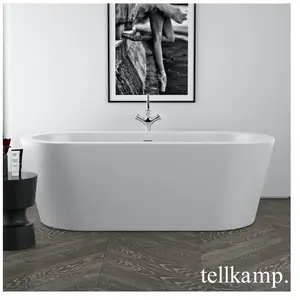 Tellkamp Solitär Baignoire balnéo ovale en îlot, W100-282-00-A/CRWM,