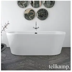 Tellkamp Easy Baignoire ovale en îlot, 0100-076-SB-A/CRWM,