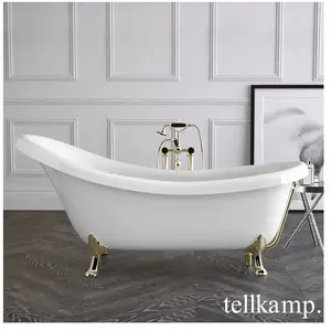 Tellkamp Nostalgia Baignoire sur pieds ovale en îlot, 0100-061-00-01-C...