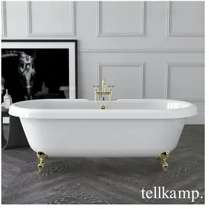 Tellkamp Antiqua Baignoire ovale en îlot, 0100-062-00-01-C/ME,
