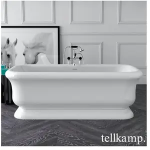 Tellkamp Vintage Baignoire rectangulaire en îlot, 0100-290-00-A/CR,