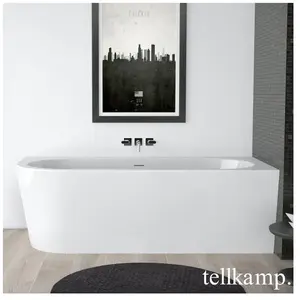 Tellkamp Pio Baignoire d’angle, avec habillage, 0100-277-0B-L-A/WG,