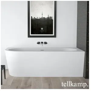 Tellkamp Pio Baignoire d’angle, avec habillage, 0100-277-0B-L-A/CRWM,