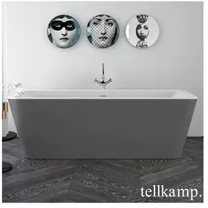 Tellkamp Pura Baignoire rectangulaire en îlot, 0100-285-00-A/CRWMCM,