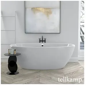 Tellkamp Space Baignoire ovale en îlot, 0100-058-0B-A/CR,