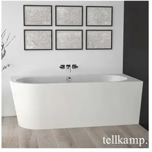 Tellkamp Pio Baignoire d’angle, avec habillage, 0100-055-SB-L-A/CRWM,