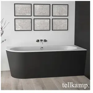 Tellkamp Pio Baignoire d’angle, avec habillage, 0100-055-SB-L-AUF/CRWMEB