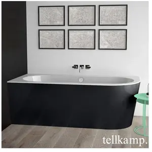 Tellkamp Pio Baignoire d angle, avec habillage, 0100-055-S0-R-AUF/WGSW...