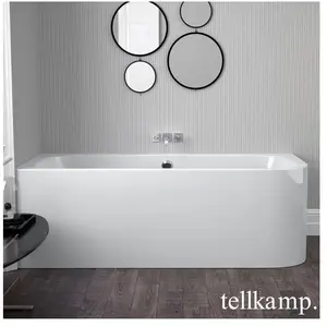 Tellkamp Thela Baignoire d’angle, avec habillage, 0100-048-00-AUF/CR,