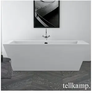 Tellkamp Base Baignoire rectangulaire en îlot, 0100-068-00-AUF/CRWM, pas cher