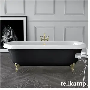 Tellkamp Antiqua Plus Baignoire ovale en îlot, 0100-063-00-01-C/MESW, pas cher