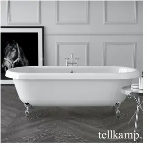Tellkamp Antiqua Plus Baignoire ovale en îlot, 0100-063-00-02-C/CR, pas cher
