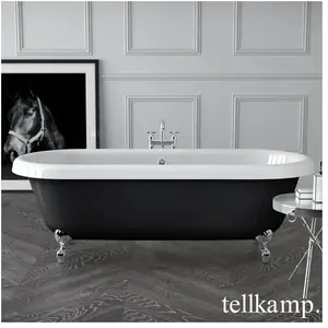 Tellkamp Antiqua Plus Baignoire ovale en îlot, 0100-063-00-02-C/CRSW,