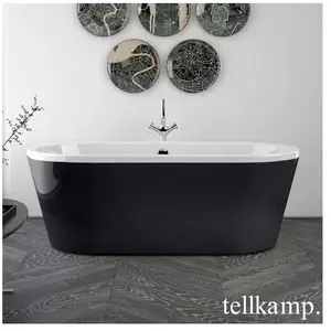 Tellkamp Easy Baignoire balnéo ovale en îlot, W100-076-00-A/CRSW, pas cher