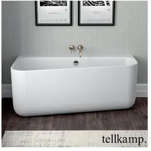 Tellkamp Koeko Baignoire murale avec habillage, 0100-041-00-AUF/CRWM,