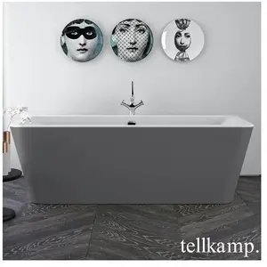 Tellkamp Pura Baignoire rectangulaire en îlot, 0100-085-00-A/CRWMCM, pas cher