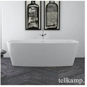Tellkamp Arte Baignoire rectangulaire en îlot, 0100-284-00-A/CRWM,