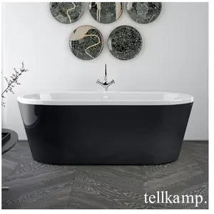 Tellkamp Easy Baignoire ovale en îlot, 0100-076-0B-AUF/WGSW, pas cher