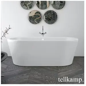 Tellkamp Easy Baignoire ovale en îlot, 0100-076-00-AUF/WMWM, pas cher