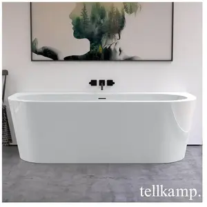 Tellkamp Solitär Wall Baignoire murale avec habillage, 0100-277-0B-A/W... pas cher