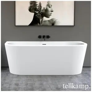 Tellkamp Solitär Wall Baignoire balnéo murale avec habillage, W100-255... pas cher