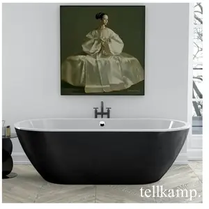 Tellkamp Cosmic Baignoire balnéo ovale en îlot, W100-087-SB-AUF/CRSW,
