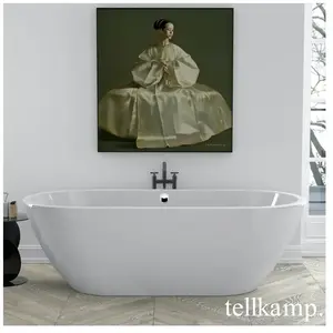 Tellkamp Cosmic Baignoire balnéo ovale en îlot, W100-087-00-AUF/CR,