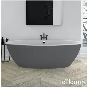 Tellkamp Space Baignoire ovale en îlot, 0100-088-00-A/CRWMCM,