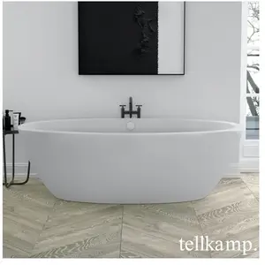 Tellkamp Space Baignoire balnéo ovale en îlot, W100-088-0B-AUF/WMWM,