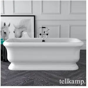 Tellkamp Vintage Baignoire rectangulaire en îlot, 0100-090-00-A/CR, pas cher
