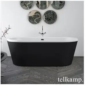 Tellkamp Easy Baignoire balnéo ovale en îlot, W100-076-S0-AUF/WMWMEB,