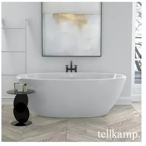 Tellkamp Space Baignoire balnéo ovale en îlot, W100-058-S0-AUF/WG,