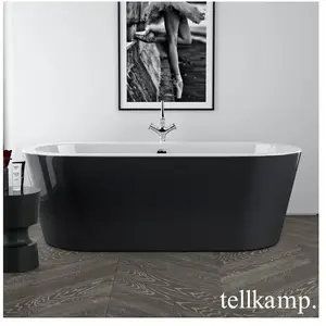 Tellkamp Solitär Baignoire ovale en îlot, 0100-082-SB-A/CRSW,