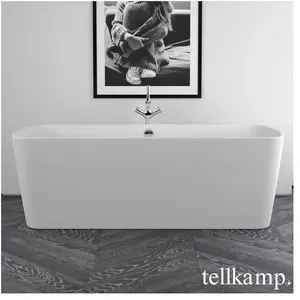 Tellkamp Komod Baignoire rectangulaire en îlot, 0100-079-SB-AUF/CRWM, pas cher