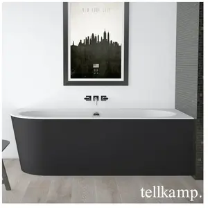 Tellkamp Pio Baignoire d’angle, avec habillage, 0100-077-SB-L-AUF/CRWMEB
