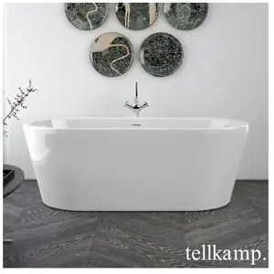 Tellkamp Easy Baignoire ovale en îlot, 0100-276-SB-A/WG,