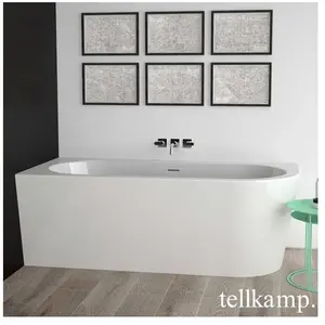 Tellkamp Pio Baignoire d’angle, avec habillage, 0100-255-SB-R-A/CR,